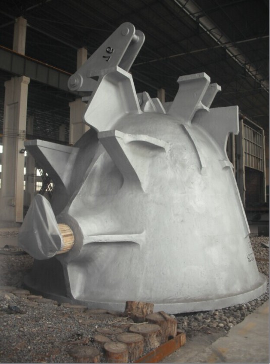 Casting steel slag ladle